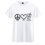 Promo blank tshirt - Peace love a ice coffee